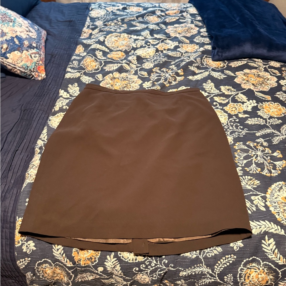 Laura Scott Dark Brown Mini Skirt